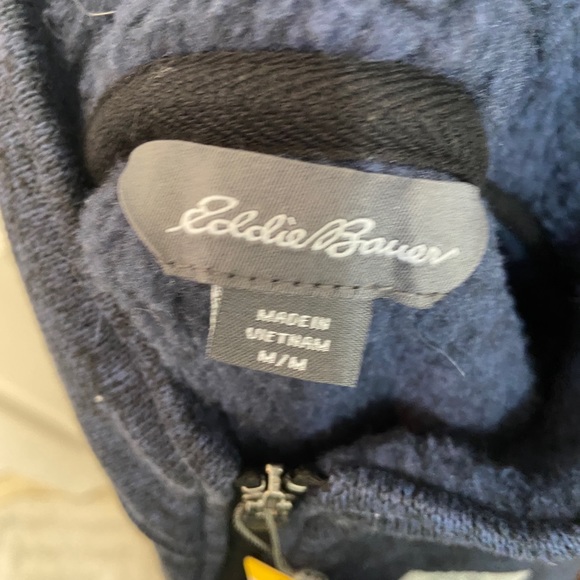 New blue 1/4 zip up mens from Eddie bauer - Picture 2 of 2